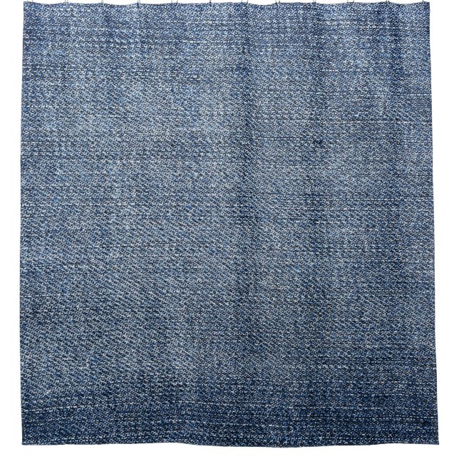 Cortina Para Box Shabby denim: textura azul de jeans (Frente)