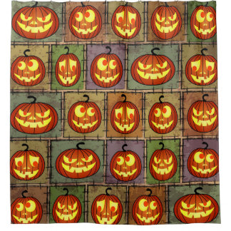 Cortina Para Box Shabby Halloween, fundo vintage.