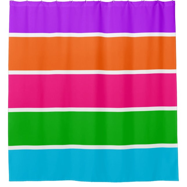 Cortina Para Box Sherbet Stripes (Frente)