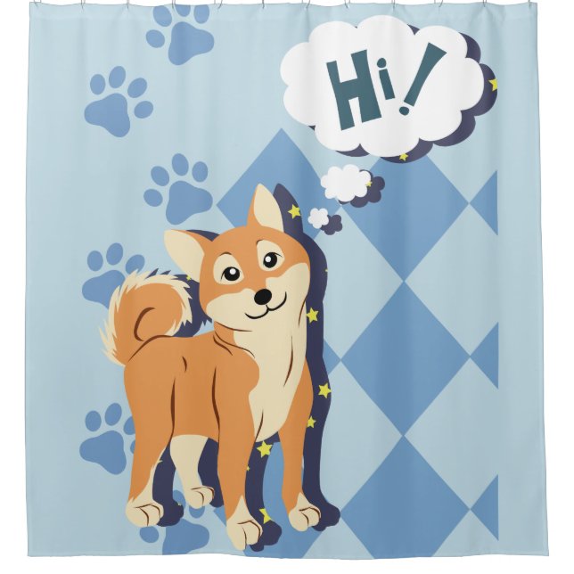 Cortina Para Box Shiba Inu (Frente)