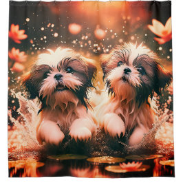 Cortina Para Box Shih Tzu Pond Play