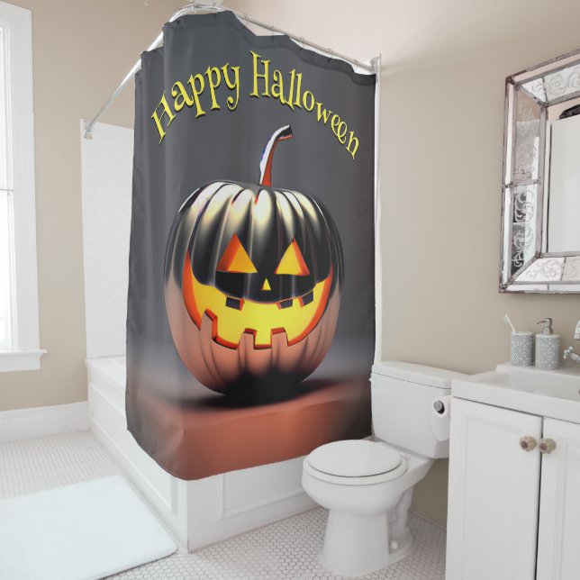 Cortina Para Box Shiny Pumpkin Halloween (In Situ)