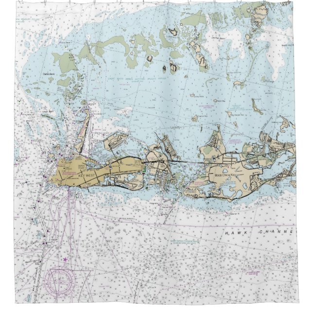 Cortina Para Box ShowerCurtain_KeyWestFL (Frente)