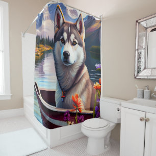 Cortina Para Box Siberian Husky em um remo: Uma aventura cética