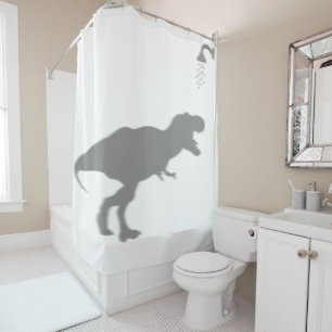 Cortina Para Box Silhueta Sombra de Dinossauro Tyrannosaurus Atrás