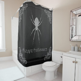 Cortina Para Box Silver Spider Halloween
