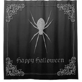 Cortina Para Box Silver Spider Halloween
