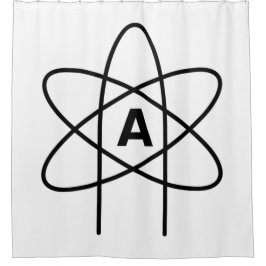 Cortina Para Box Símbolo do ateísmo (Atom Emblem)