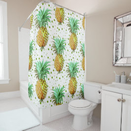 Cortina Para Box Símbolo Do Padrão De Abacaxi De Hospitalidade