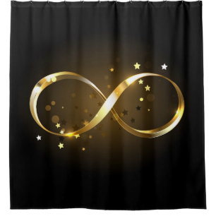 Cortina Para Box Símbolo Infinity do ouro