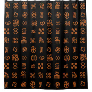 Cortina Para Box Símbolos africanos Adinkra Design étnica