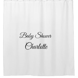 Cortina Para Box SIMPLES MINIMAL.CUTE ADICIONE O NOME DO BEBÊ baby