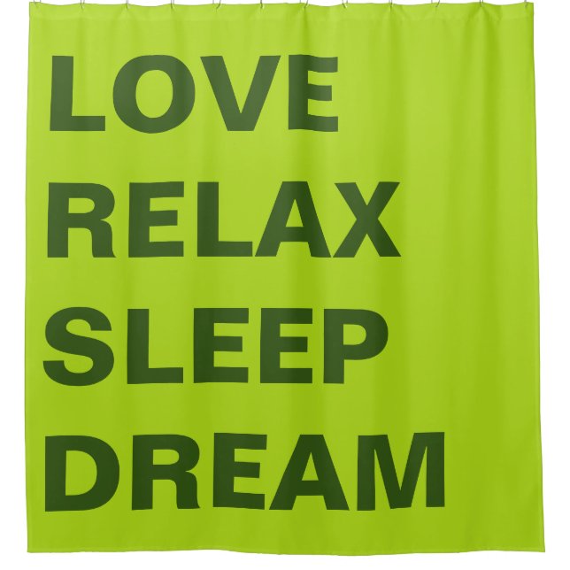 Cortina Para Box Simplesmente design "retângulo primavera verde" (Frente)