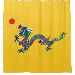 Cortina Para Box Sinalizador da dinastia Qing na China (Dragão Chin