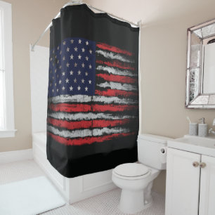 Cortina Para Box Sinalizador Grunge U.S.A