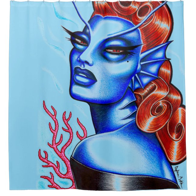 Cortina Para Box Siren do mar (Frente)