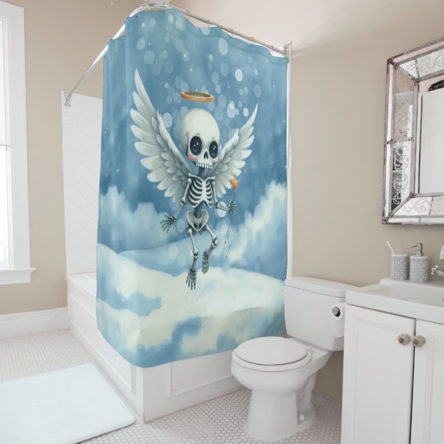 Cortina Para Box Skeleton Angel – The Sweet Side of the Afterlife.  (In Situ)