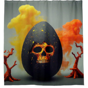 Cortina Para Box Skull Art