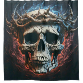 Cortina Para Box Skull Art