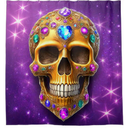 Cortina Para Box Skull Art