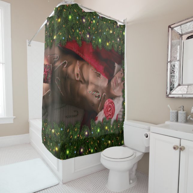 Cortina Para Box SlipperyJoe masculino do peito seis pacotes de est (In Situ)