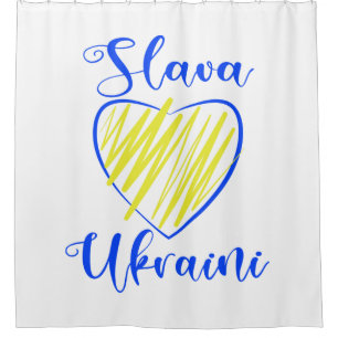 Cortina Para Box Slogan Slava Ucraniano Glória à Ucrânia
