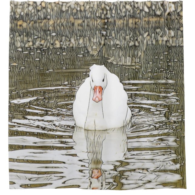 Cortina Para Box SmartMix Animal- Swan (Frente)