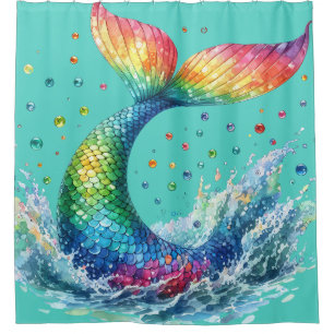 Cortina Para Box "Smermaid Tail Splash"