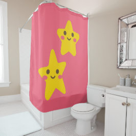Cortina Para Box Smiling Stars Shower Curtain