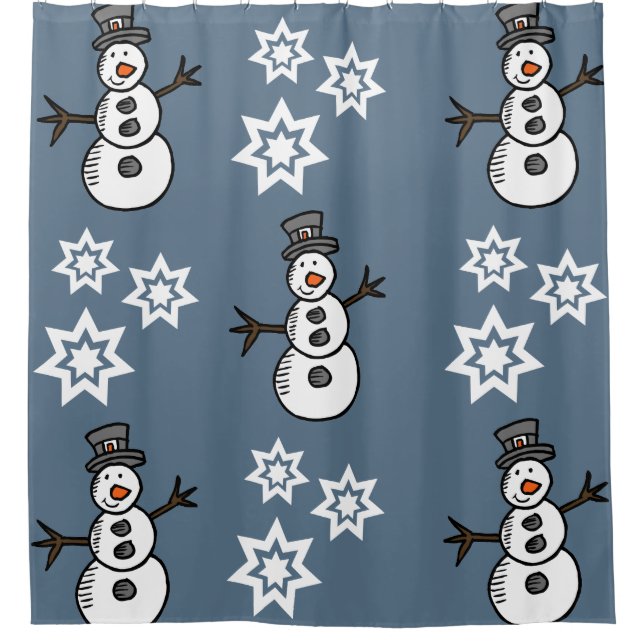 Cortina Para Box Snowman (Frente)