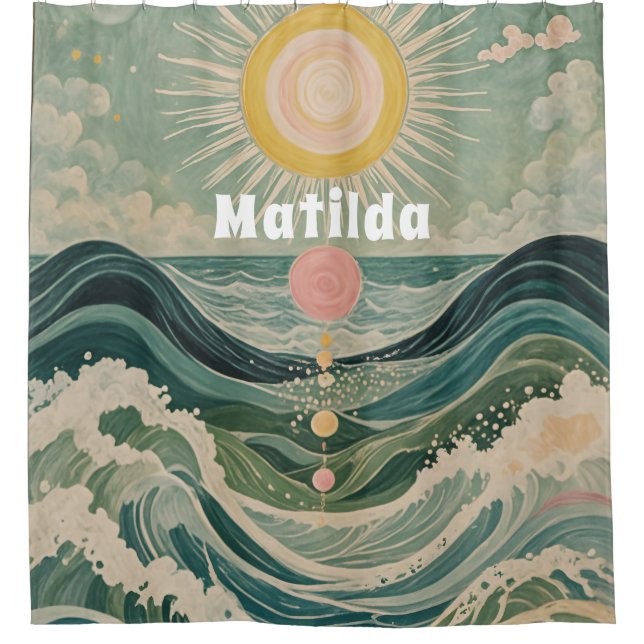 Cortina Para Box Sobretensão solar personalizada (Frente)