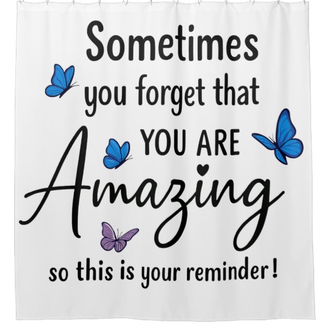 Cortina Para Box Sometimes You Forget You Are Amazing (Frente)