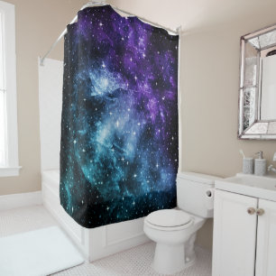 Cortina Para Box Sonho de Nebulosa da Galáxia de Teto Roxo #1