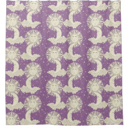 Cortina Para Box "sonhos boêmicos violeta