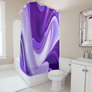 Cortina Para Box Sonhos de Arco-Íris de Flor Roxo