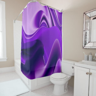 Cortina Para Box Sonhos de Arco-Íris de Flor Roxo