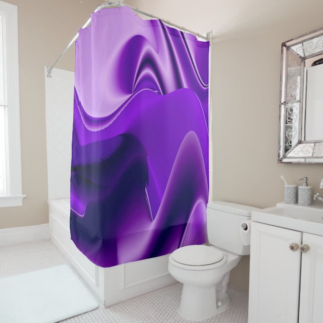 Cortina Para Box Sonhos de Arco-Íris de Flor Roxo (In Situ)