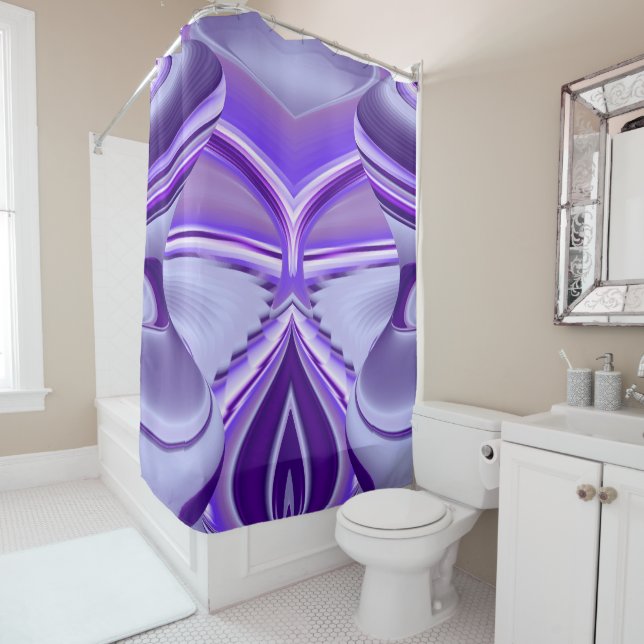 Cortina Para Box Sonhos de Arco-Íris de Flor Roxo (In Situ)