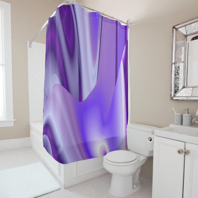 Cortina Para Box Sonhos de Arco-Íris de Flor Roxo (In Situ)