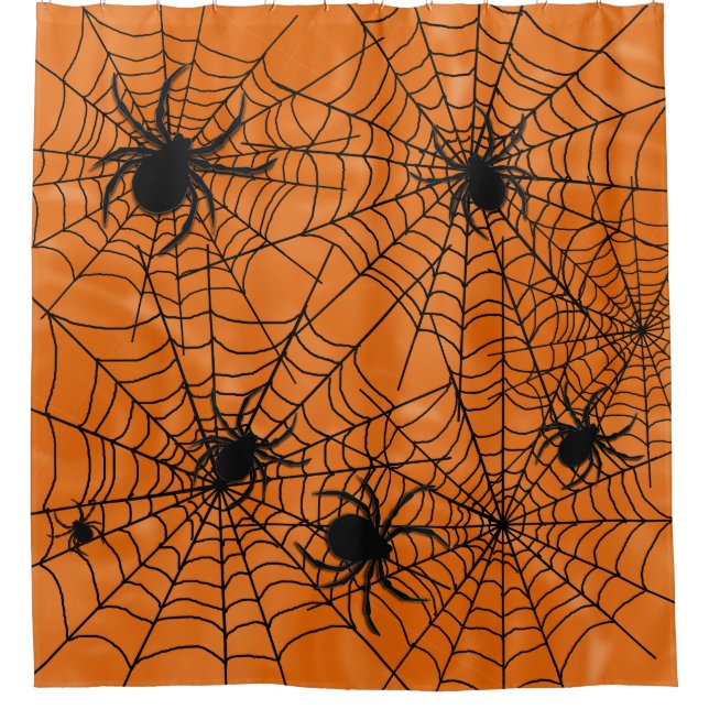 Cortina Para Box Spiders Web Halloween (Frente)