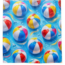 Splash beach ball shower