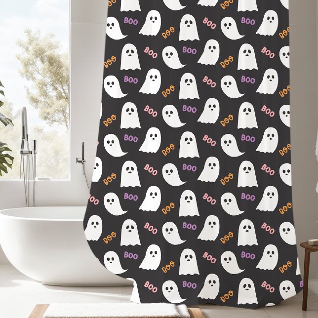 Cortina Para Box Spooky Boo Ghost Halloween (Criador carregado)