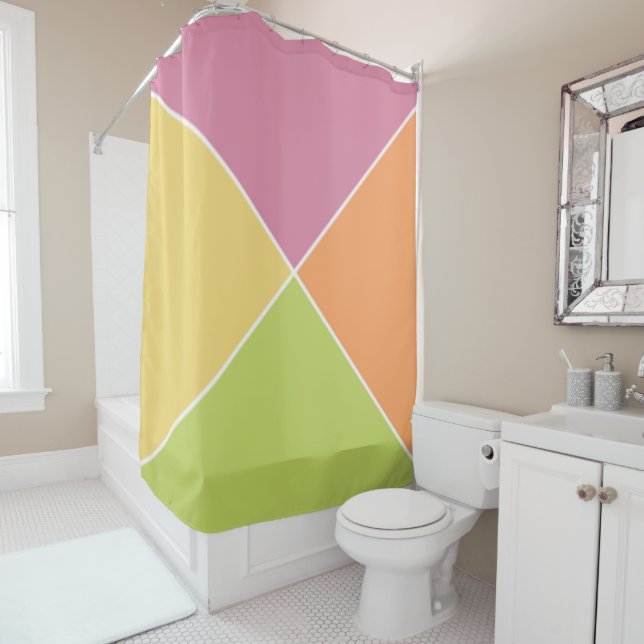 Cortina Para Box Springtime Sherbet Argyle (In Situ)