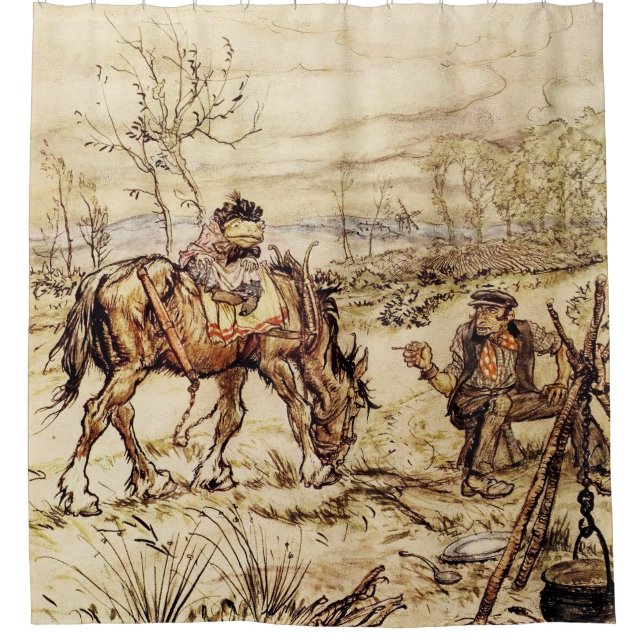 Cortina Para Box Sr. Toad e o cigano de Arthur Rackham (Frente)