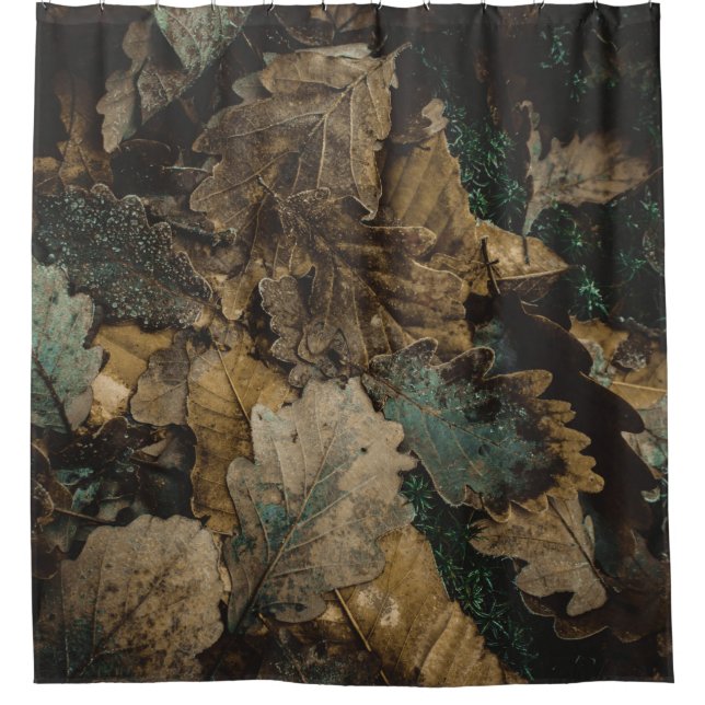 Cortina Para Box Stack of assorted leaves photo (Frente)