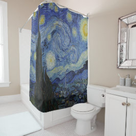 Cortina Para Box Starry Night Art - Vincent Van Goh inspirado