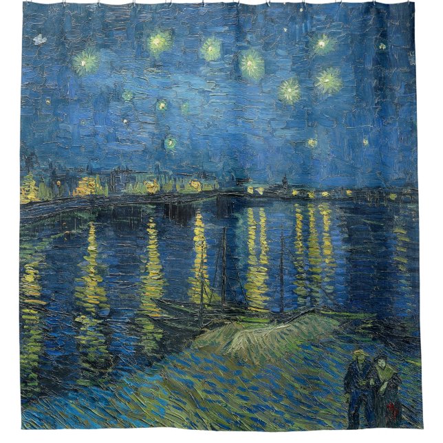 Cortina Para Box Starry Night Over the Rhone Vincent Van Gogh (Frente)