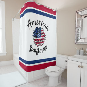 Cortina Para Box Stars & Stripes Sunflower: Um Blogue Patriótico