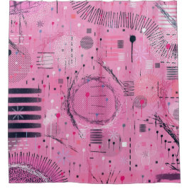 Cortina Para Box Strawberry Sundae Abstract Art 