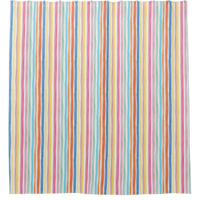 Cortina Para Box Stripe Arco-íris (Frente)